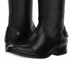 COPY - Frye Boots. Wide Calf Melissa Button Back Zip.